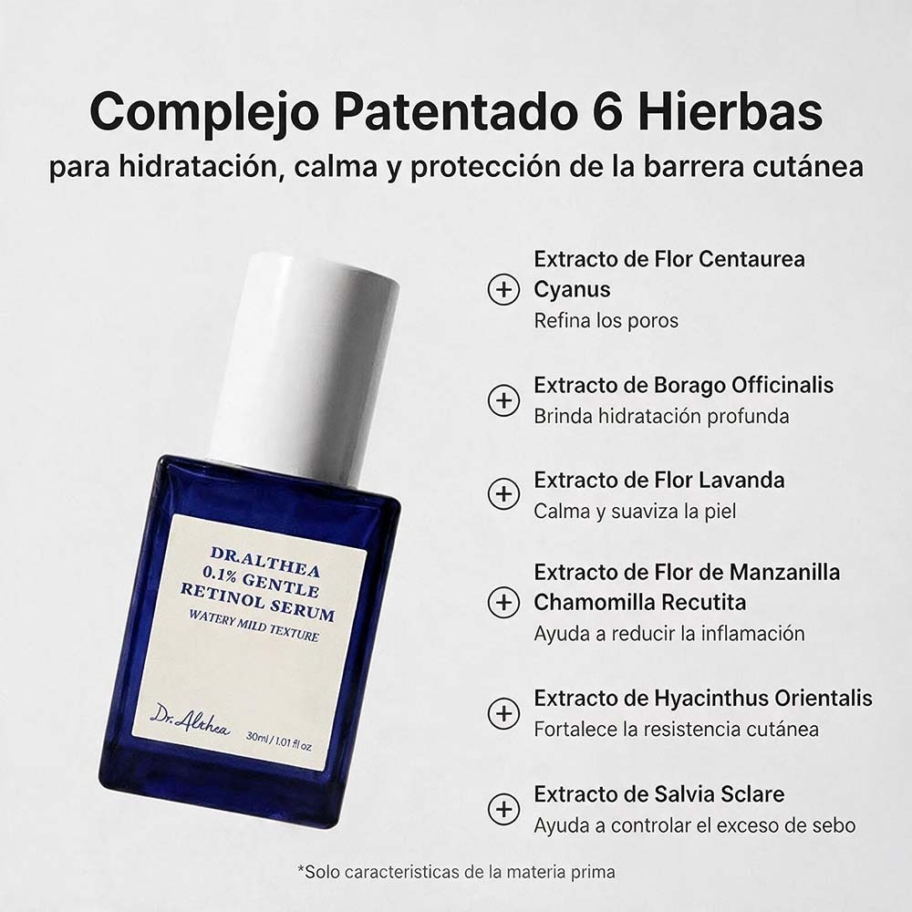 0.1% GENTLE RETINOL SERUM DE DR. ALTHEA (SUERO PARA RENOVACI&Oacute;N CELULAR SUAVE)